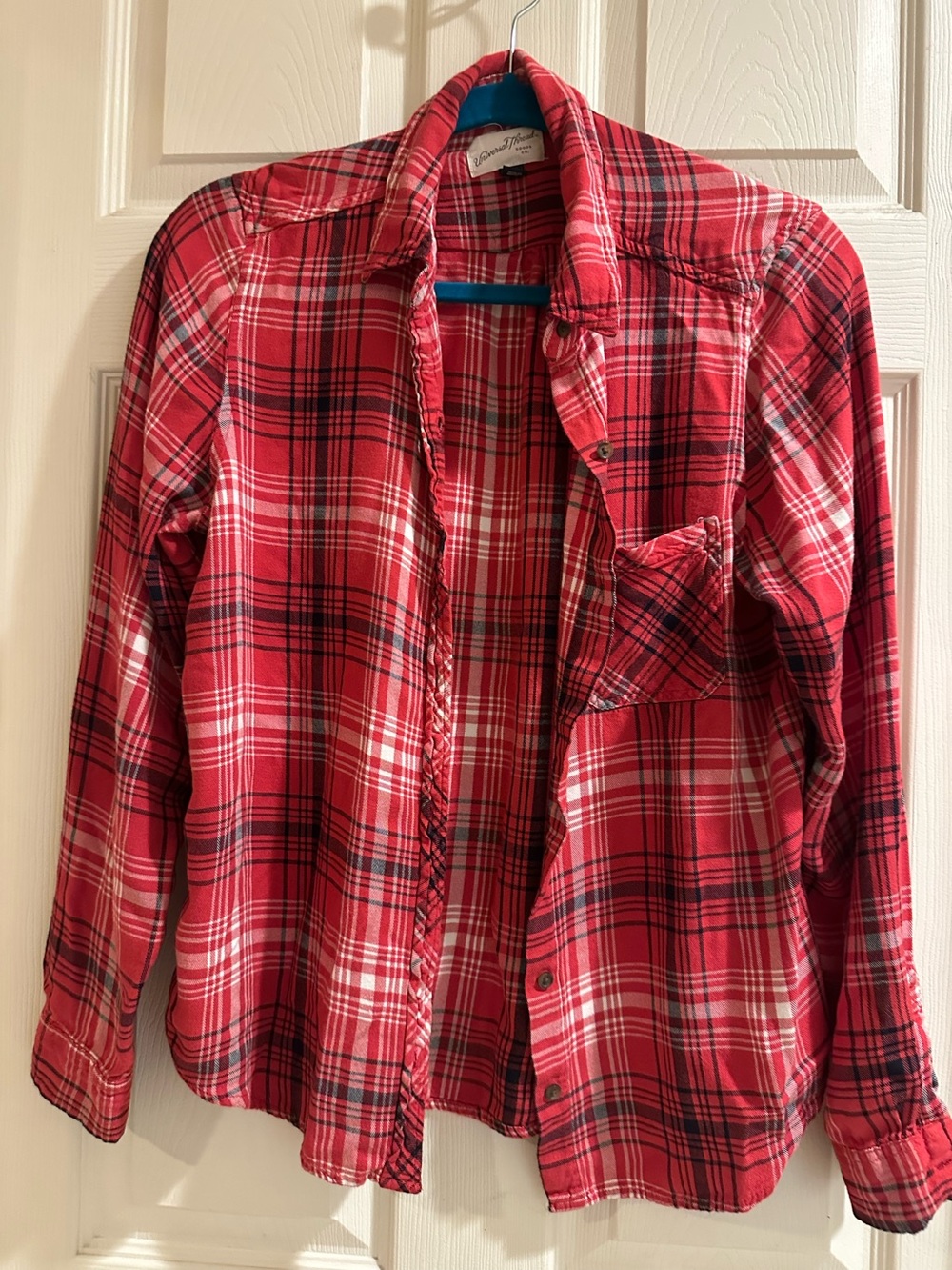 Universal Thread Red Plaid Button-Front shirt